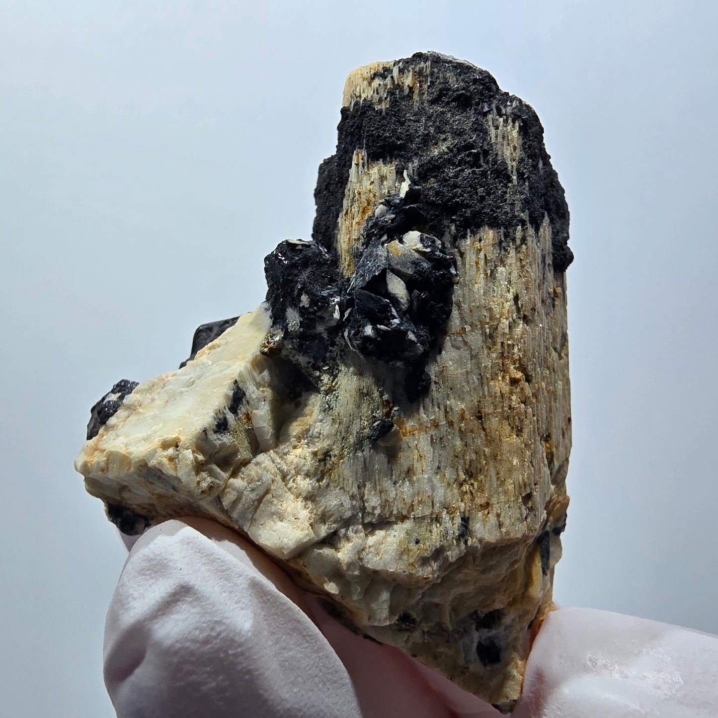 Seltene Schörl Turmalin, Rauchquarz, Orthoklas Stufe Erongo, Namibia 51*41*32mm #12409