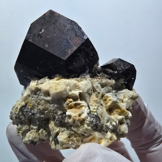 Rare Schorl Tourmaline, Hyalite Opal, Orthoclase Erongo, Namibia 53*50*49mm #12410