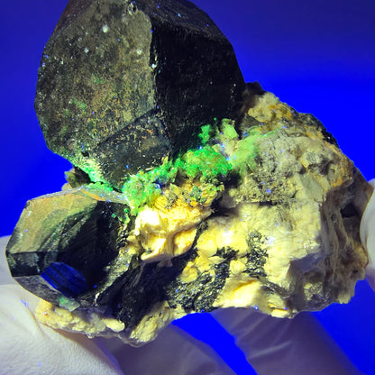 Rare Schorl Tourmaline, Hyalite Opal, Orthoclase Erongo, Namibia 53*50*49mm #12410