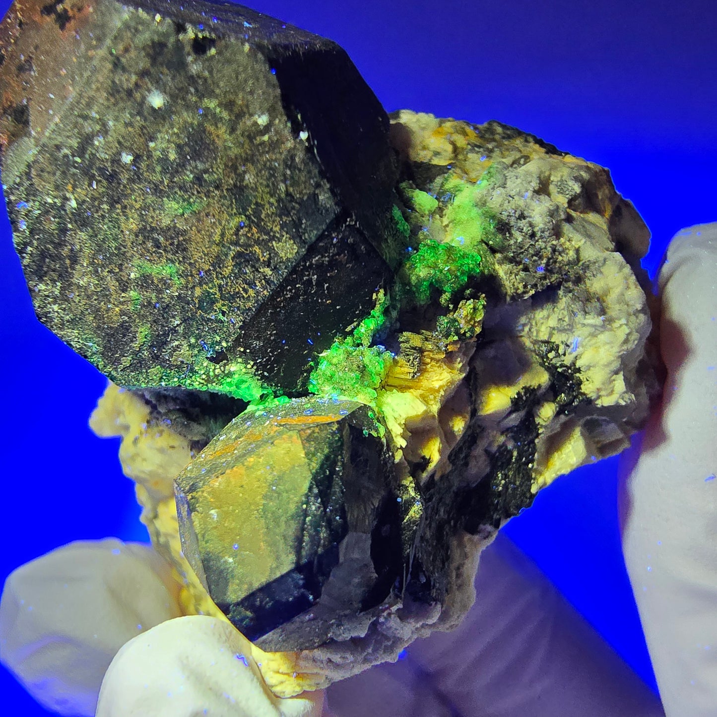 Rare Schorl Tourmaline, Hyalite Opal, Orthoclase Erongo, Namibia 53*50*49mm #12410