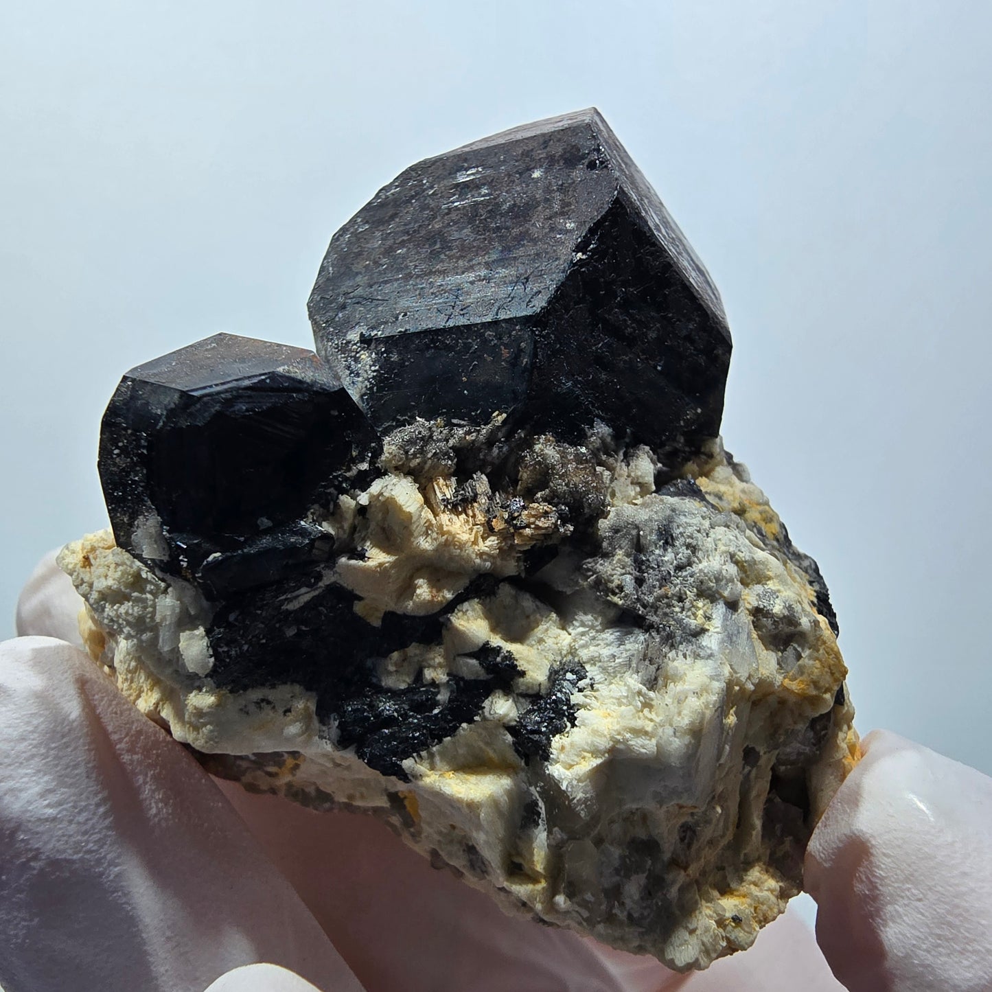 Rare Schorl Tourmaline, Hyalite Opal, Orthoclase Erongo, Namibia 53*50*49mm #12410