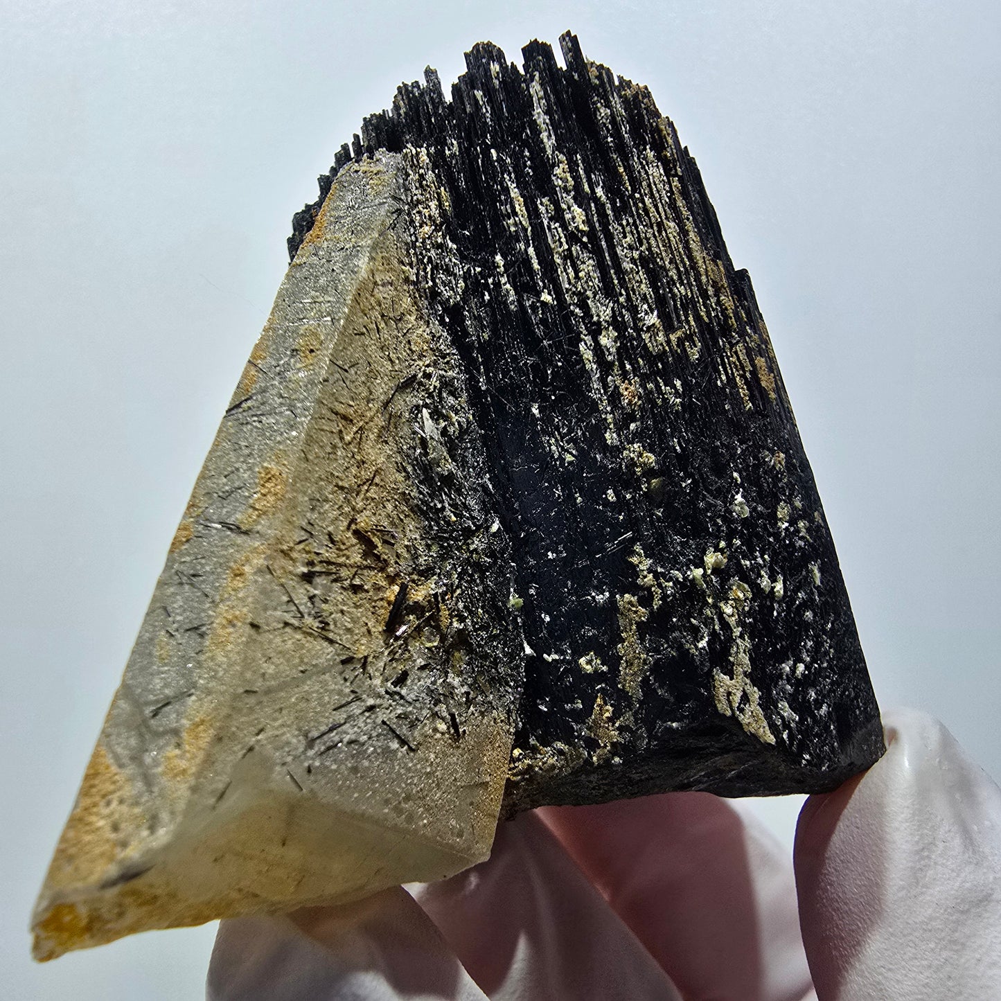 Seltene Schörl Turmalin, Rauchquarz Stufe Erongo, Namibia 60*59*32mm #12411