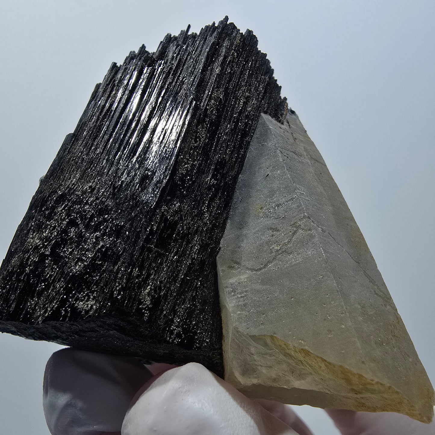 Seltene Schörl Turmalin, Rauchquarz Stufe Erongo, Namibia 60*59*32mm #12411