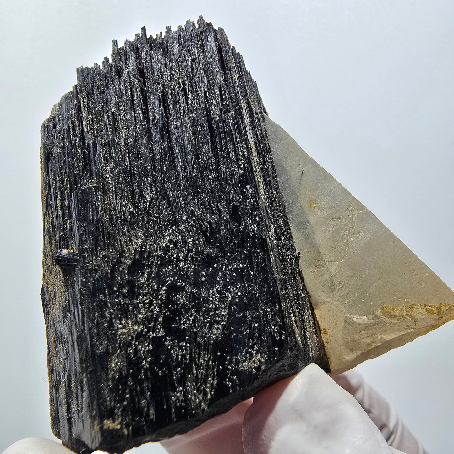 Seltene Schörl Turmalin, Rauchquarz Stufe Erongo, Namibia 60*59*32mm #12411