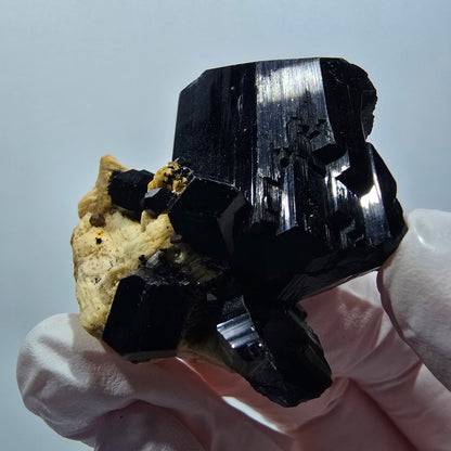 Rare Schorl Tourmaline, Orthoclase specimen Erongo, Namibia 44*41*17mm #12412