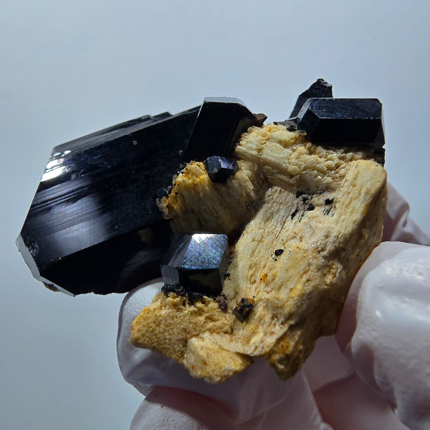 Rare Schorl Tourmaline, Orthoclase specimen Erongo, Namibia 44*41*17mm #12412