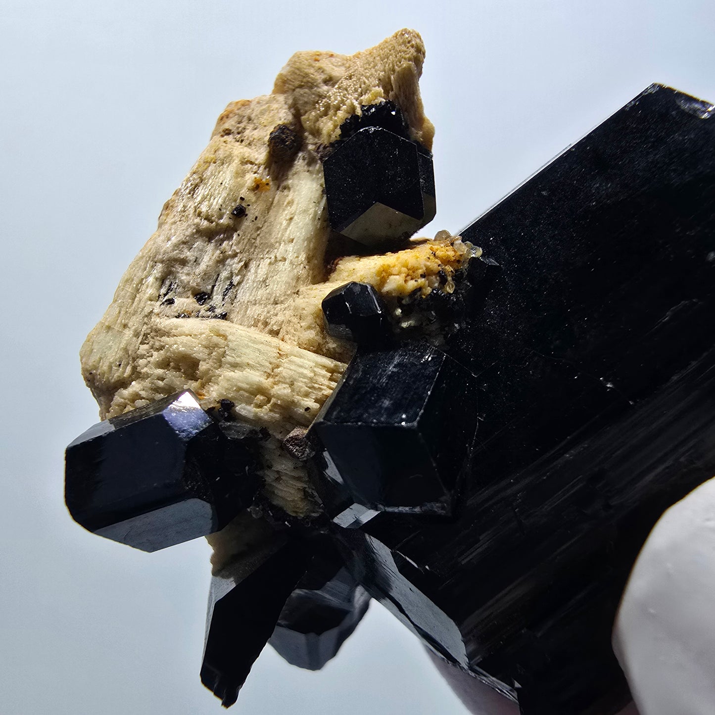 Rare Schorl Tourmaline, Orthoclase specimen Erongo, Namibia 44*41*17mm #12412