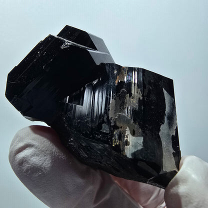 Rare Schorl Tourmaline, Hyalite Opal Specimen Erongo, Namibia 54*38*38mm #12415