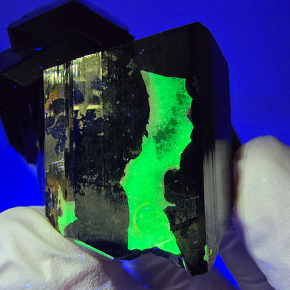 Rare Schorl Tourmaline, Hyalite Opal Specimen Erongo, Namibia 54*38*38mm #12415