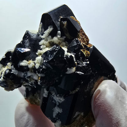 Seltene Schörl Turmalin, Rauchquarz, Orthoklas Stufe Erongo, Namibia 52*48*43mm #12420