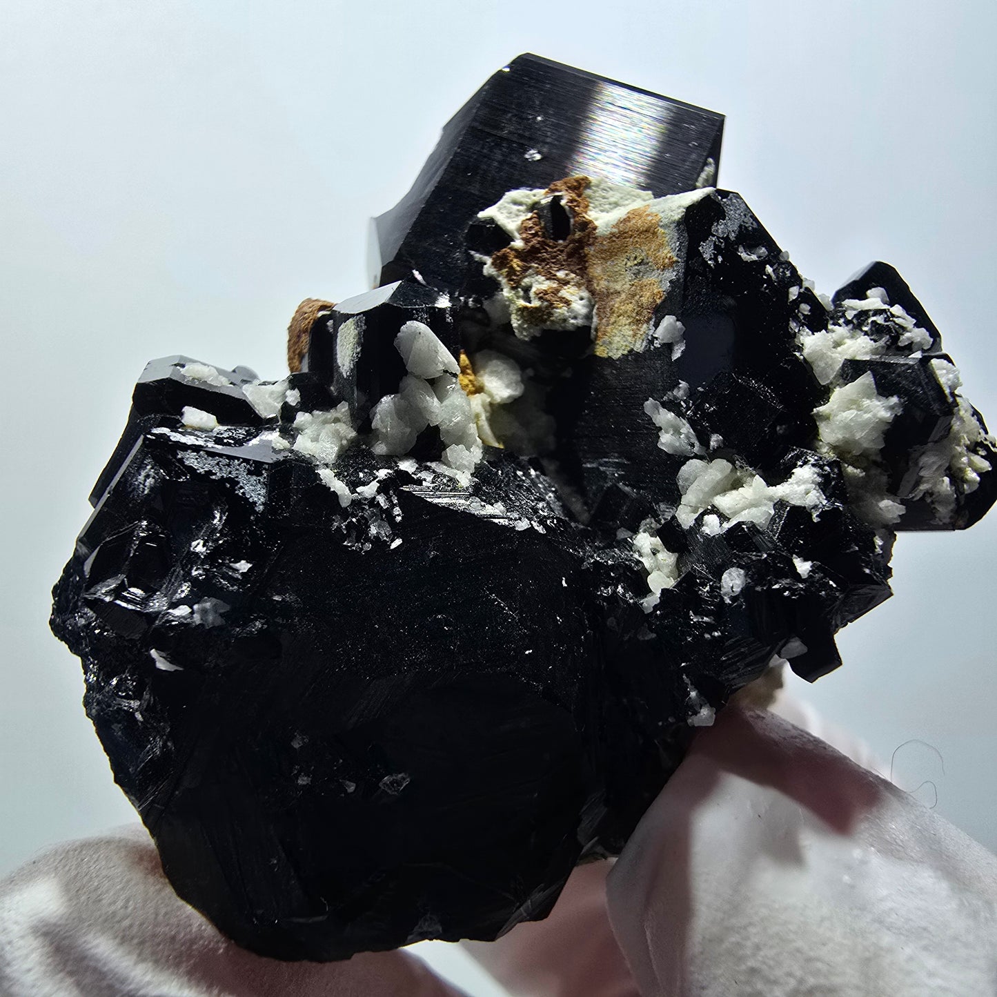 Seltene Schörl Turmalin, Rauchquarz, Orthoklas Stufe Erongo, Namibia 52*48*43mm #12420
