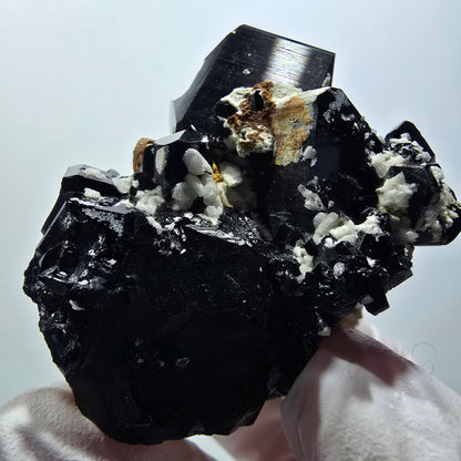 Seltene Schörl Turmalin, Rauchquarz, Orthoklas Stufe Erongo, Namibia 52*48*43mm #12420