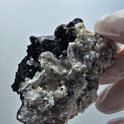 Seltene Schörl Turmalin, Rauchquarz, Orthoklas Stufe Erongo, Namibia 68*54*30mm #12421