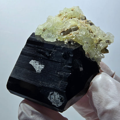 Rare Schorl Tourmaline, Hyalite Opal Specimen Erongo, Namibia 58*42*32mm #12423