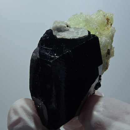 Rare Schorl Tourmaline, Hyalite Opal Specimen Erongo, Namibia 58*42*32mm #12423