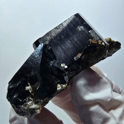 Rare Schorl Tourmaline, Hyalite Opal Specimen Erongo, Namibia 52*30*24mm #12424