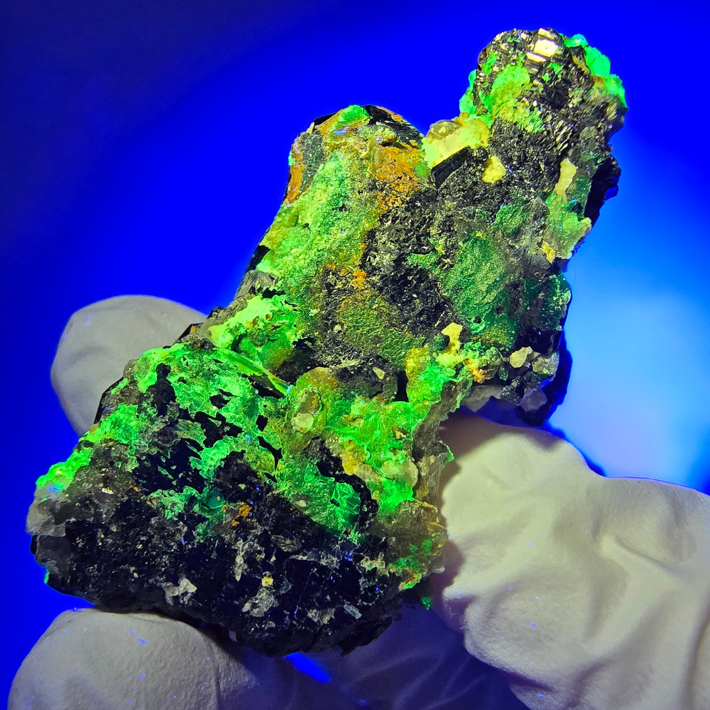 Rare Schorl Tourmaline, Hyalite Opal Specimen Erongo, Namibia 52*30*24mm #12424