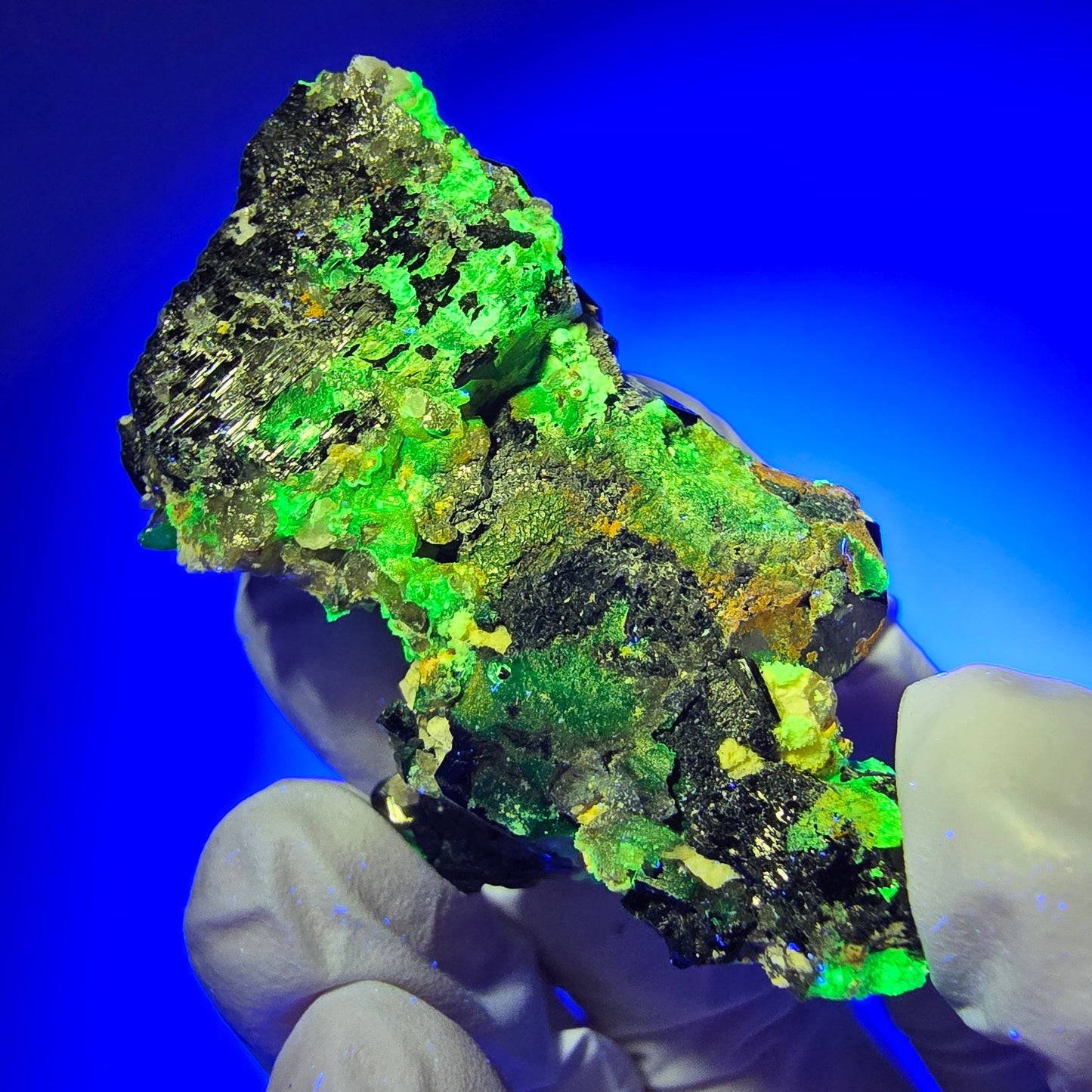 Rare Schorl Tourmaline, Hyalite Opal Specimen Erongo, Namibia 52*30*24mm #12424