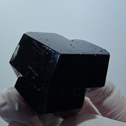 Tourmaline Schorl symétrique avec Hyalite Erongo, Namibie 40*32*32mm #12428
