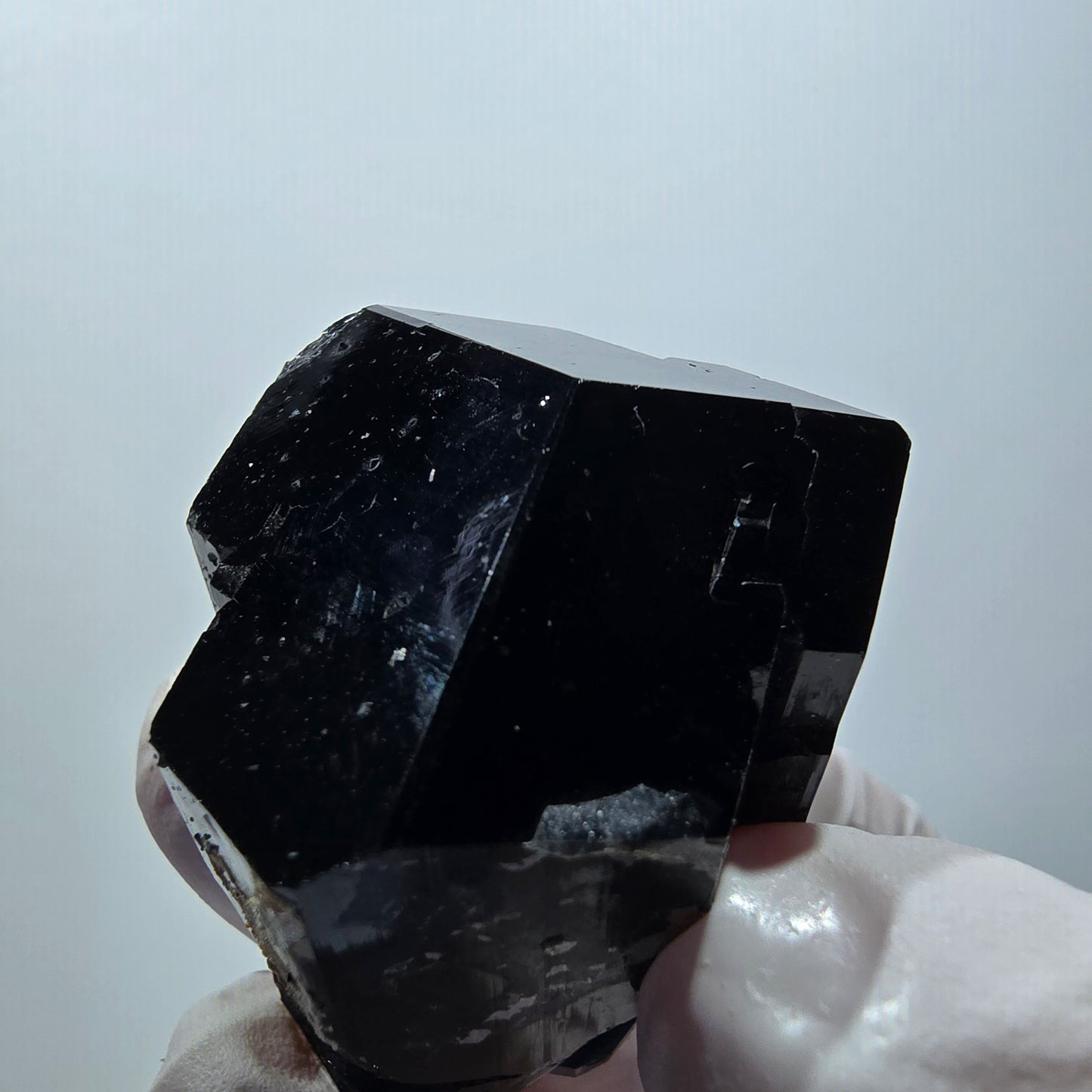 Tourmaline Schorl symétrique avec Hyalite Erongo, Namibie 40*32*32mm #12428