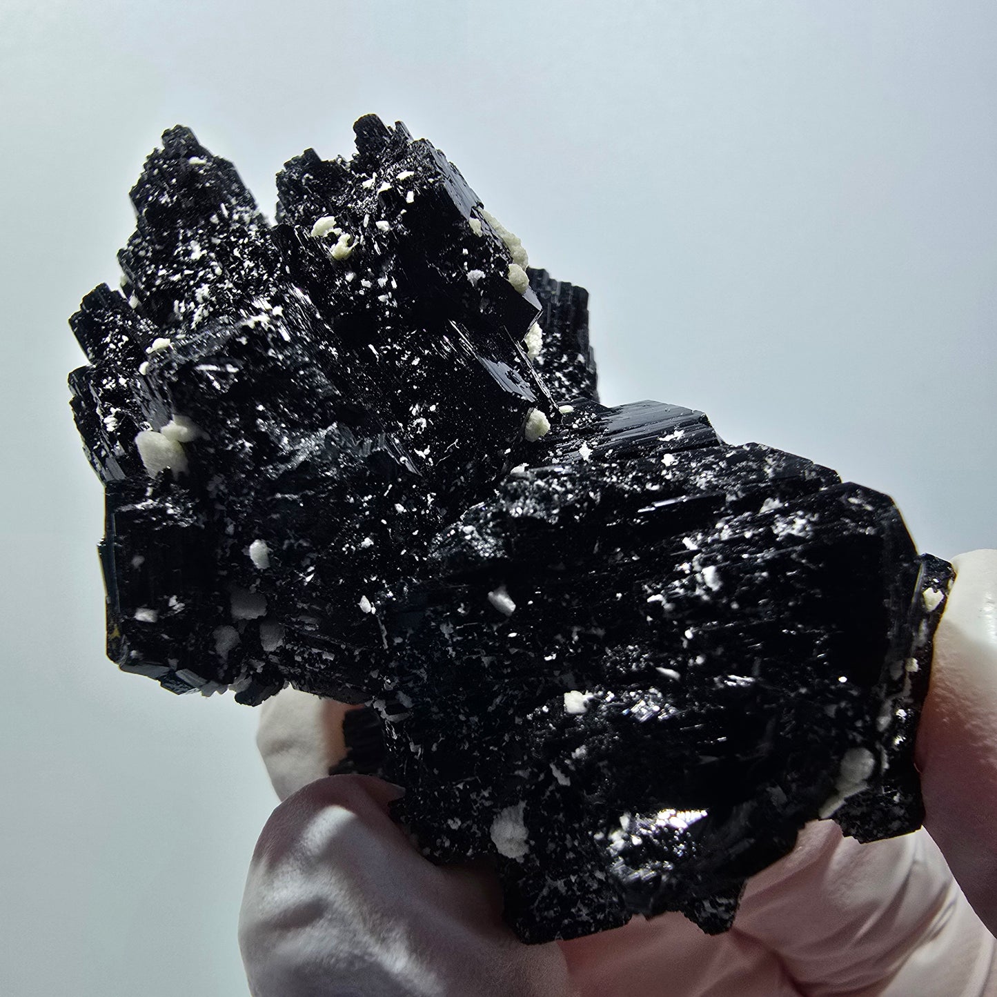 Tourmaline Schorl rare, Opale hyalite, Orthose Erongo, Namibie 62*39*34mm #12432