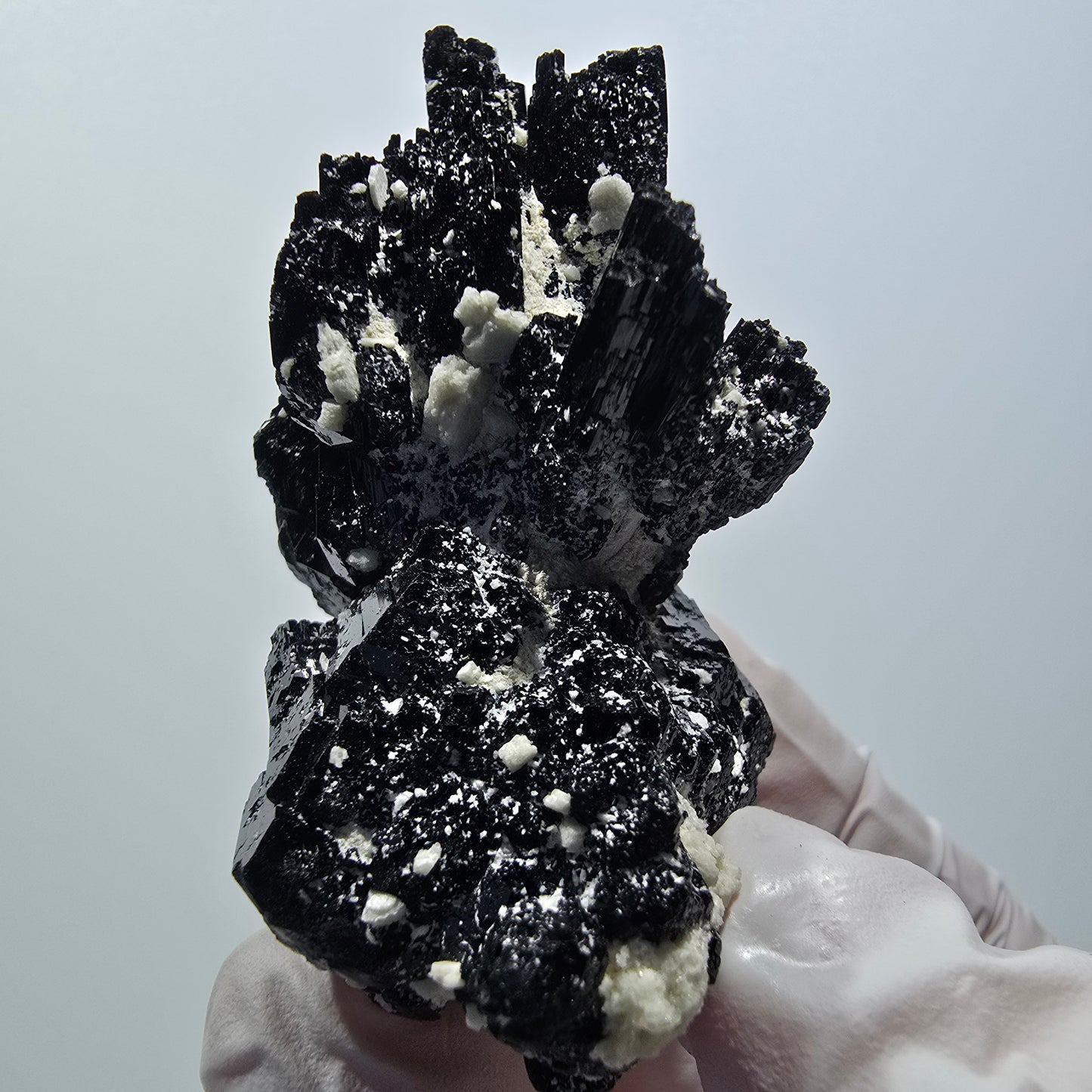 Tourmaline Schorl rare, Opale hyalite, Orthose Erongo, Namibie 62*39*34mm #12432