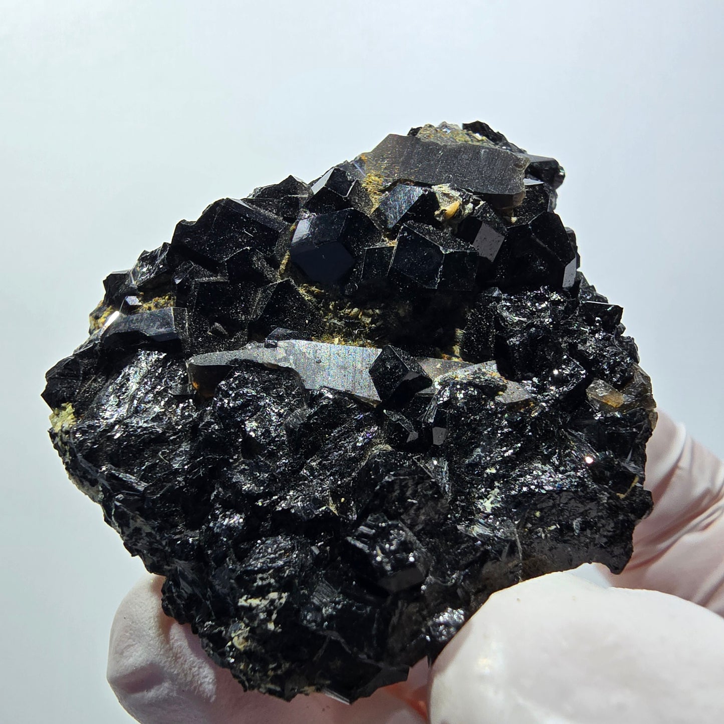 Schörl Turmalin, Hyalit Opal, Rauchquarz Stufe Erongo, Namibia 49*42*23mm #12434