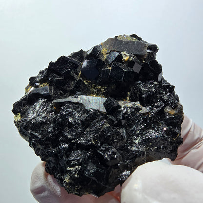 Schörl Turmalin, Hyalit Opal, Rauchquarz Stufe Erongo, Namibia 49*42*23mm #12434