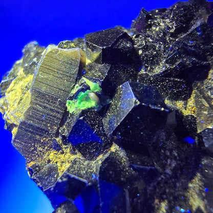 Schörl Turmalin, Hyalit Opal, Rauchquarz Stufe Erongo, Namibia 49*42*23mm #12434