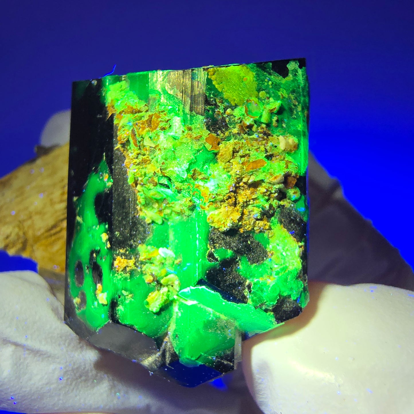 Schörl Turmalin, Hyalit Opal, Rauchquarz, Orthoklas Erongo, Namibia 38*38*28mm #12438
