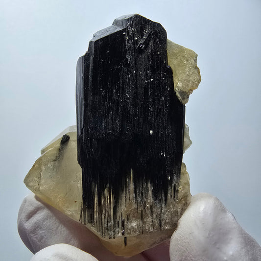 Seltene Schörl Turmalin, Rauchquarz Stufe Erongo, Namibia 51*34*18mm #12439