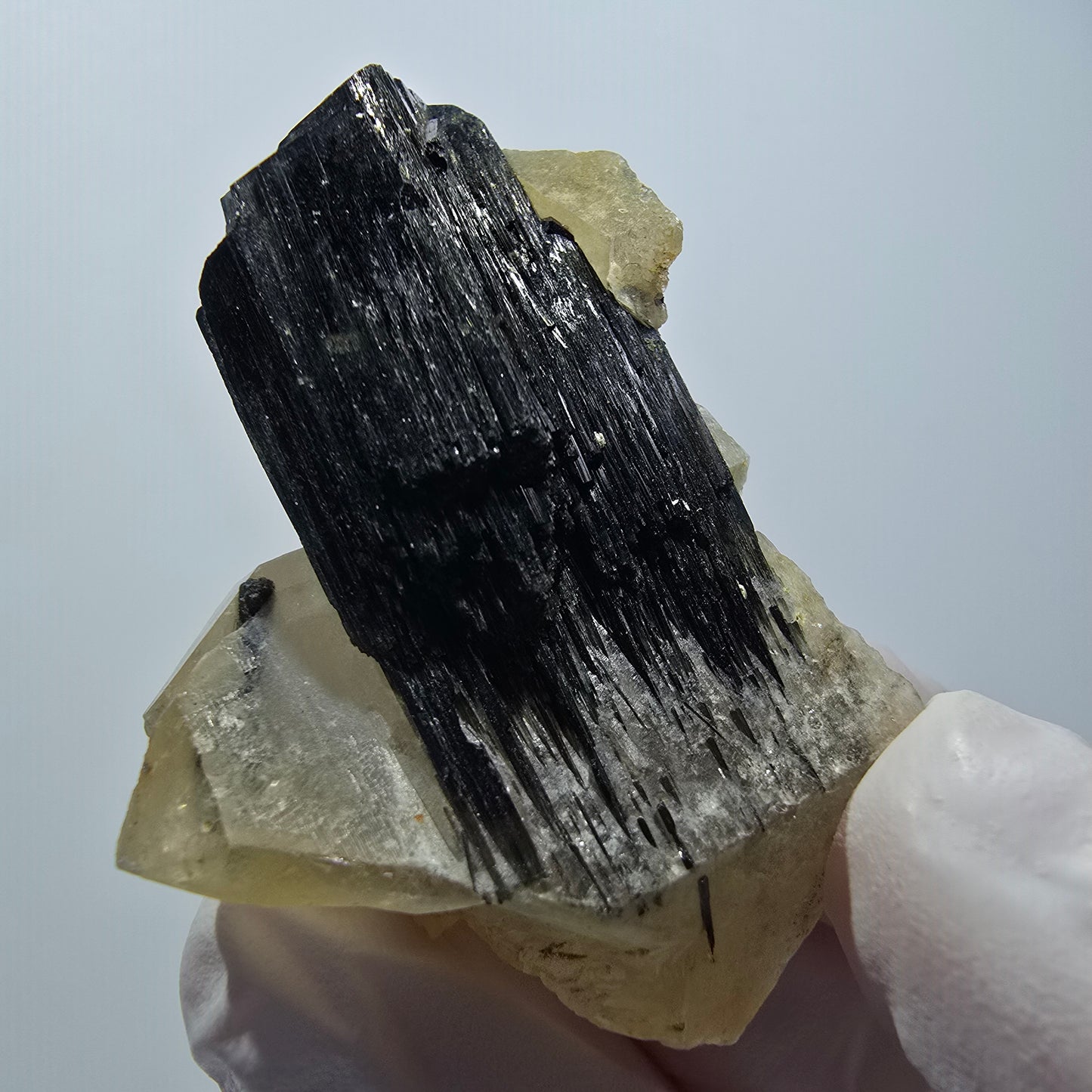 Seltene Schörl Turmalin, Rauchquarz Stufe Erongo, Namibia 51*34*18mm #12439