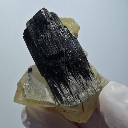 Seltene Schörl Turmalin, Rauchquarz Stufe Erongo, Namibia 51*34*18mm #12439