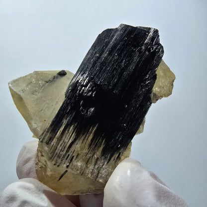 Seltene Schörl Turmalin, Rauchquarz Stufe Erongo, Namibia 51*34*18mm #12439