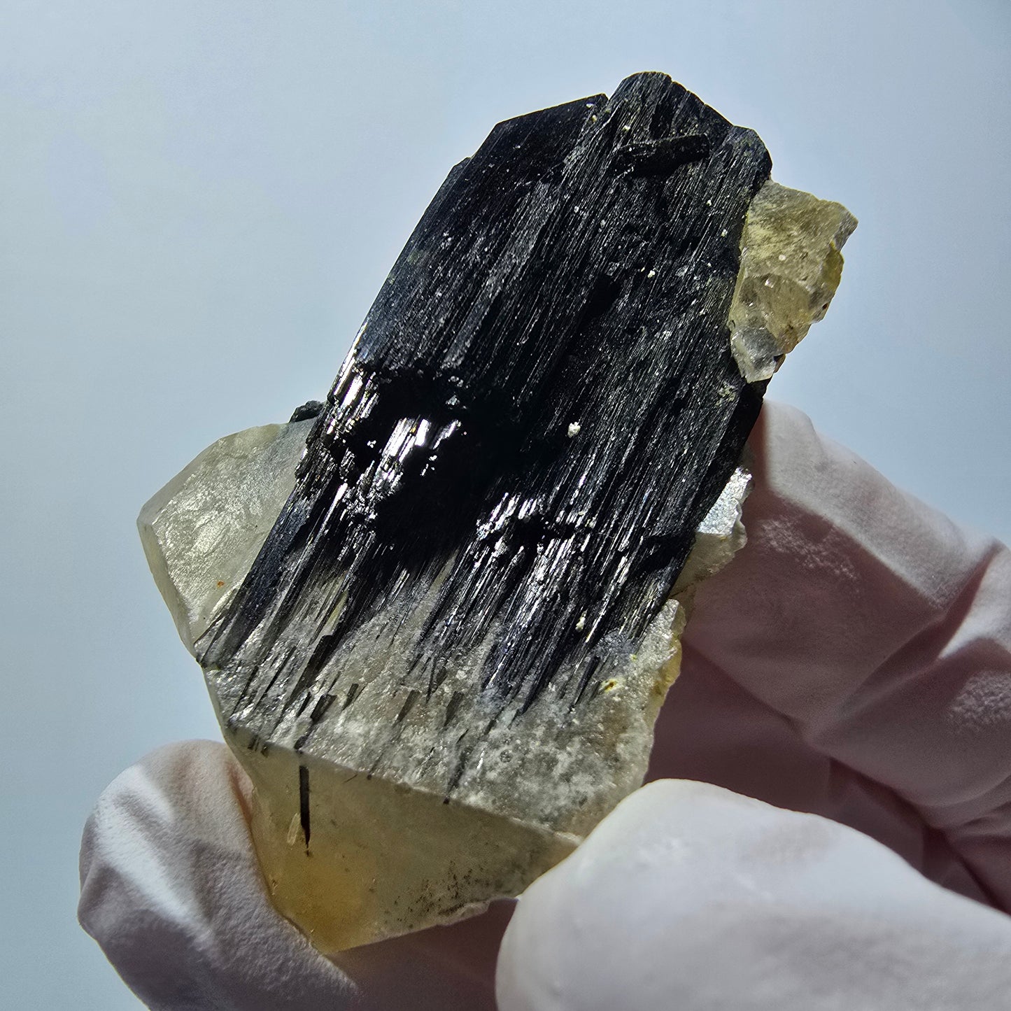 Seltene Schörl Turmalin, Rauchquarz Stufe Erongo, Namibia 51*34*18mm #12439