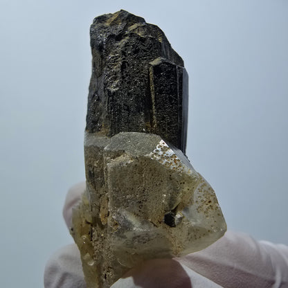 Seltene Schörl Turmalin, Rauchquarz Stufe Erongo, Namibia 51*34*18mm #12439