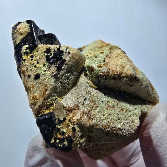 Rare Schorl Tourmaline, Orthoclase specimen Erongo, Namibia 50*42*36mm #12440