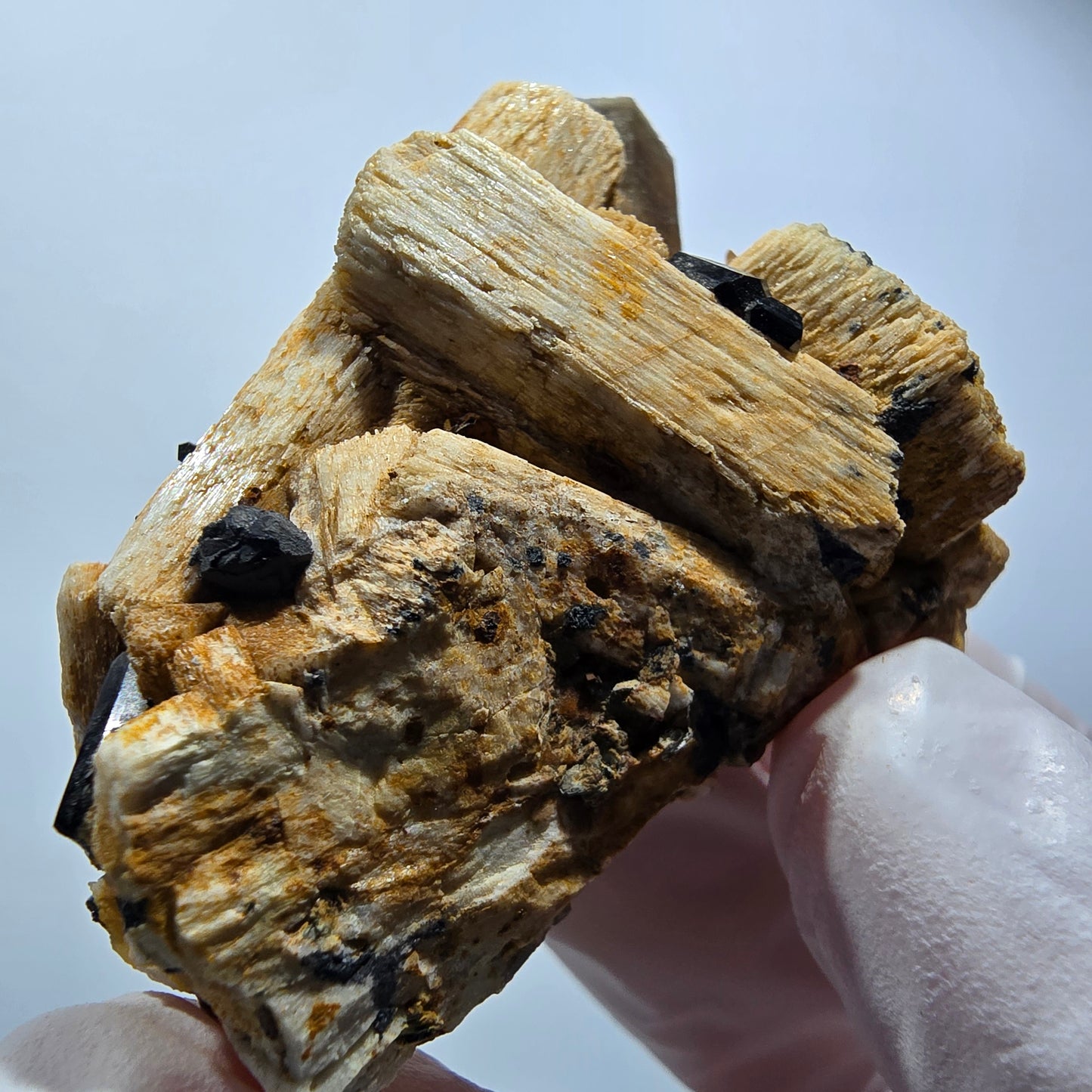 Seltene Schörl Turmalin, Rauchquarz, Orthoklas Stufe Erongo, Namibia 51*39*26mm #12441