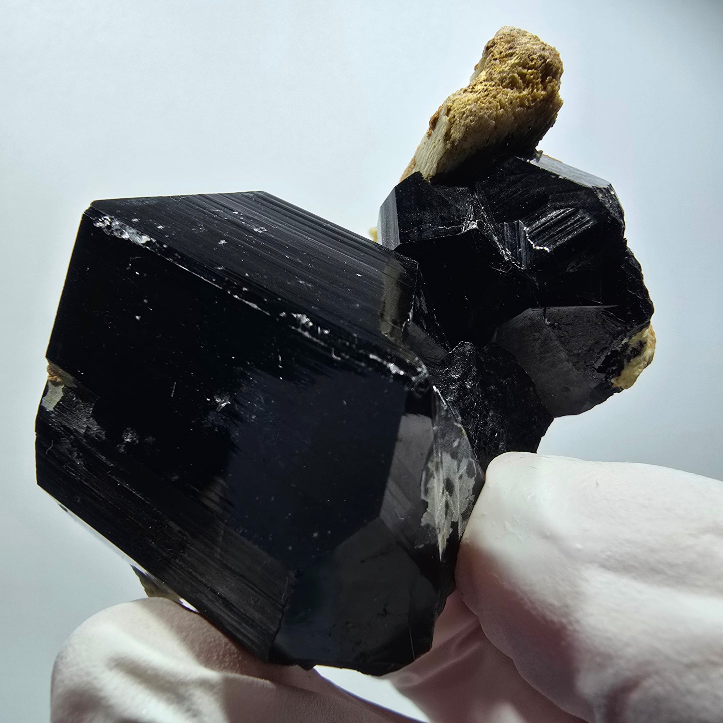 Rare Schorl Tourmaline, Hyalite Opal, Orthoclase Erongo, Namibia 59*45*34mm #12442
