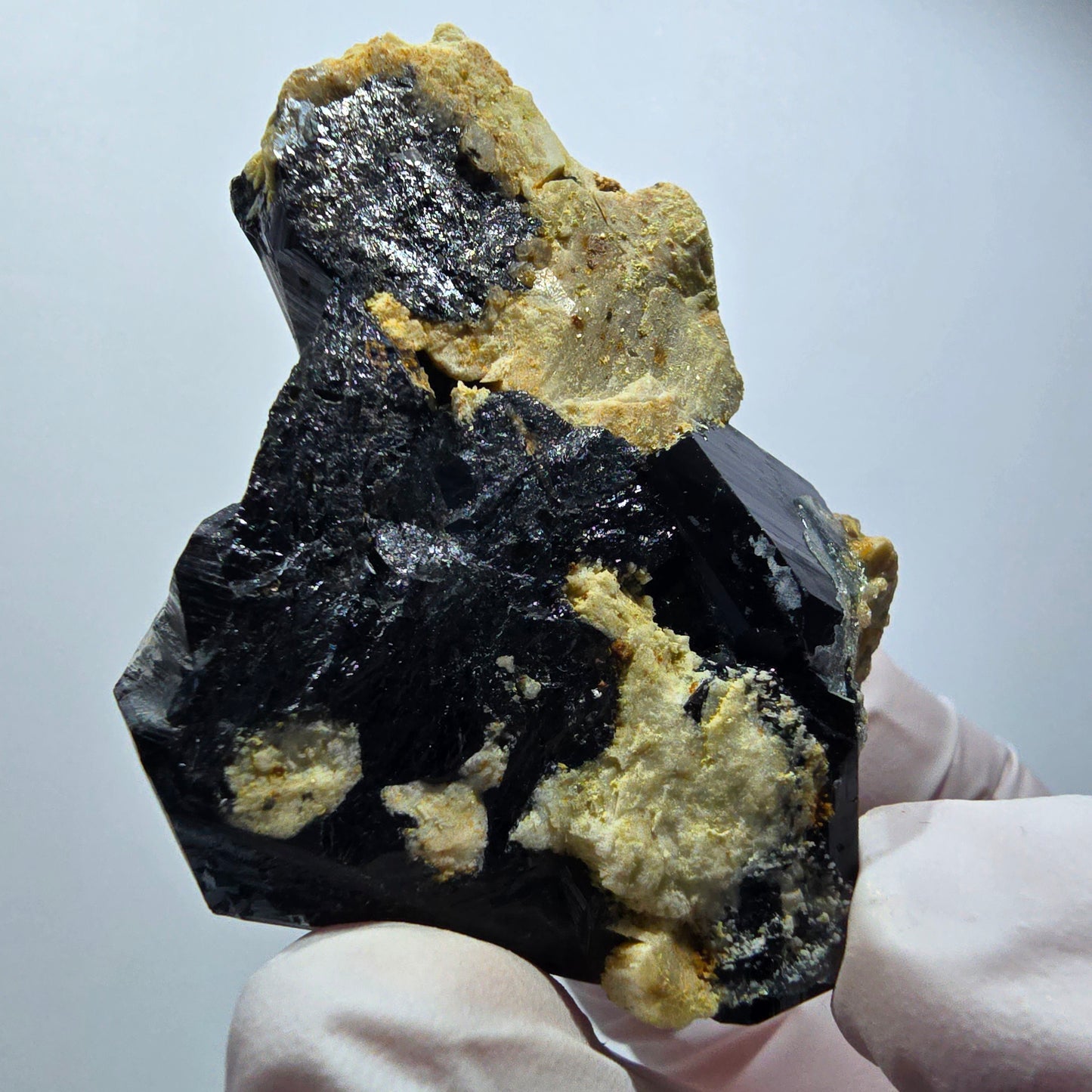 Rare Schorl Tourmaline, Hyalite Opal, Orthoclase Erongo, Namibia 59*45*34mm #12442