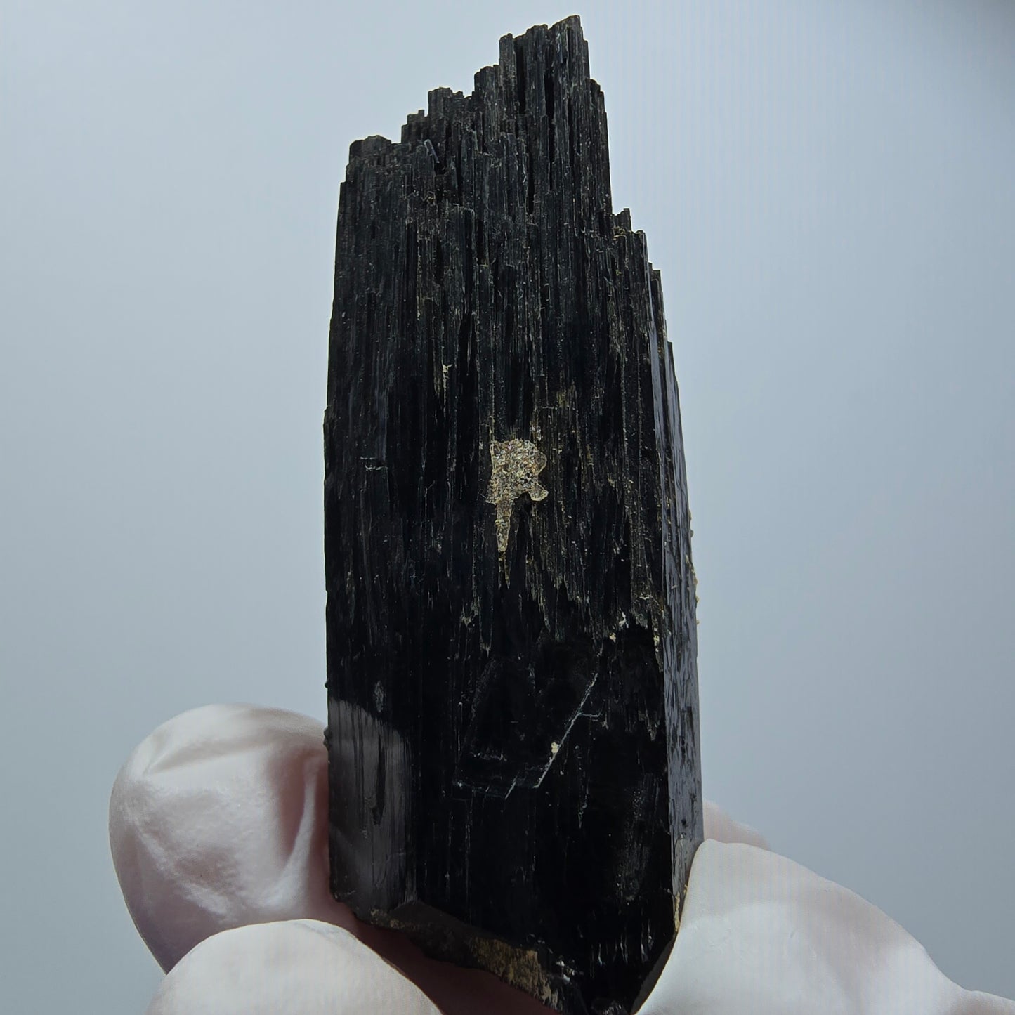 Tourmaline Schorl rare avec Opale Hyalite Erongo, Namibie 52*20*20mm #12443