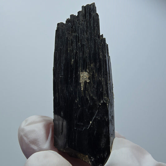 Rare Schorl Tourmaline with Hyalite Opal Erongo, Namibia 52*20*20mm #12443