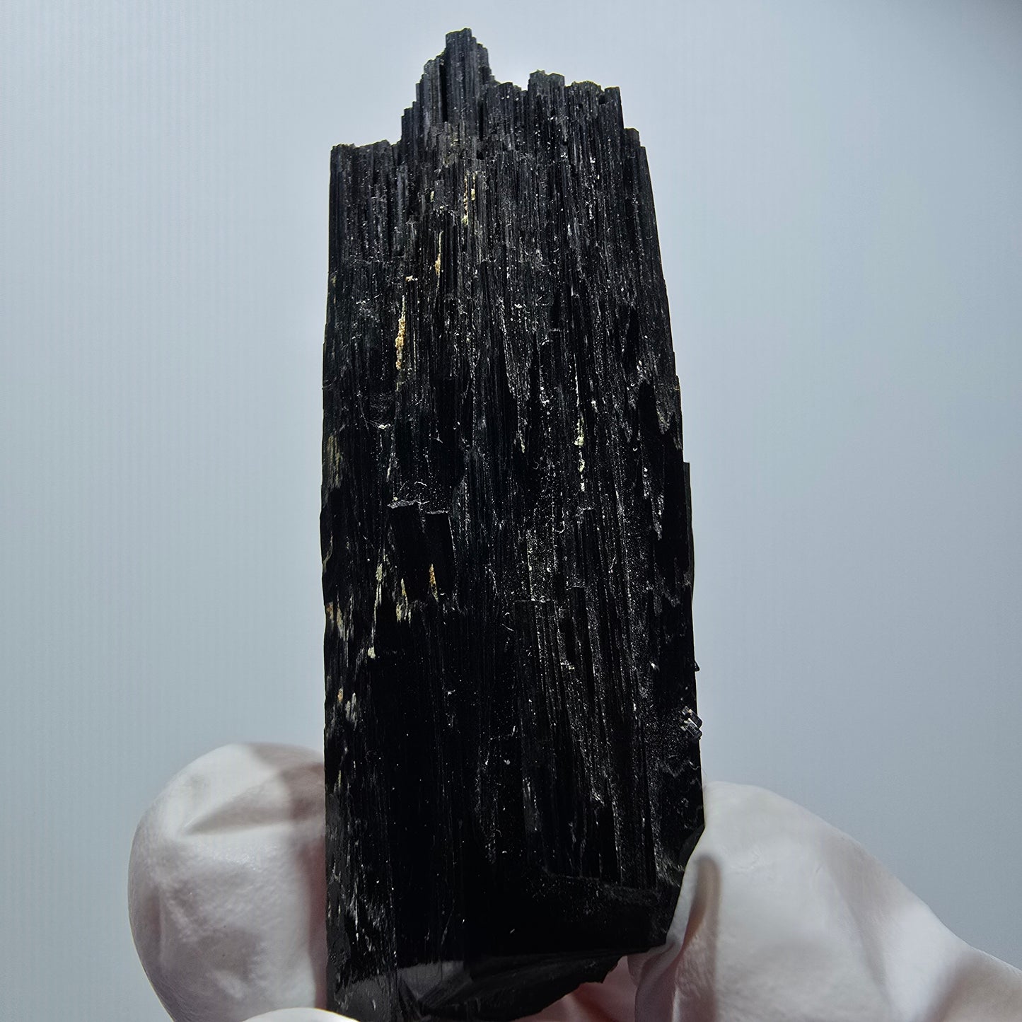 Tourmaline Schorl rare avec Opale Hyalite Erongo, Namibie 52*20*20mm #12443