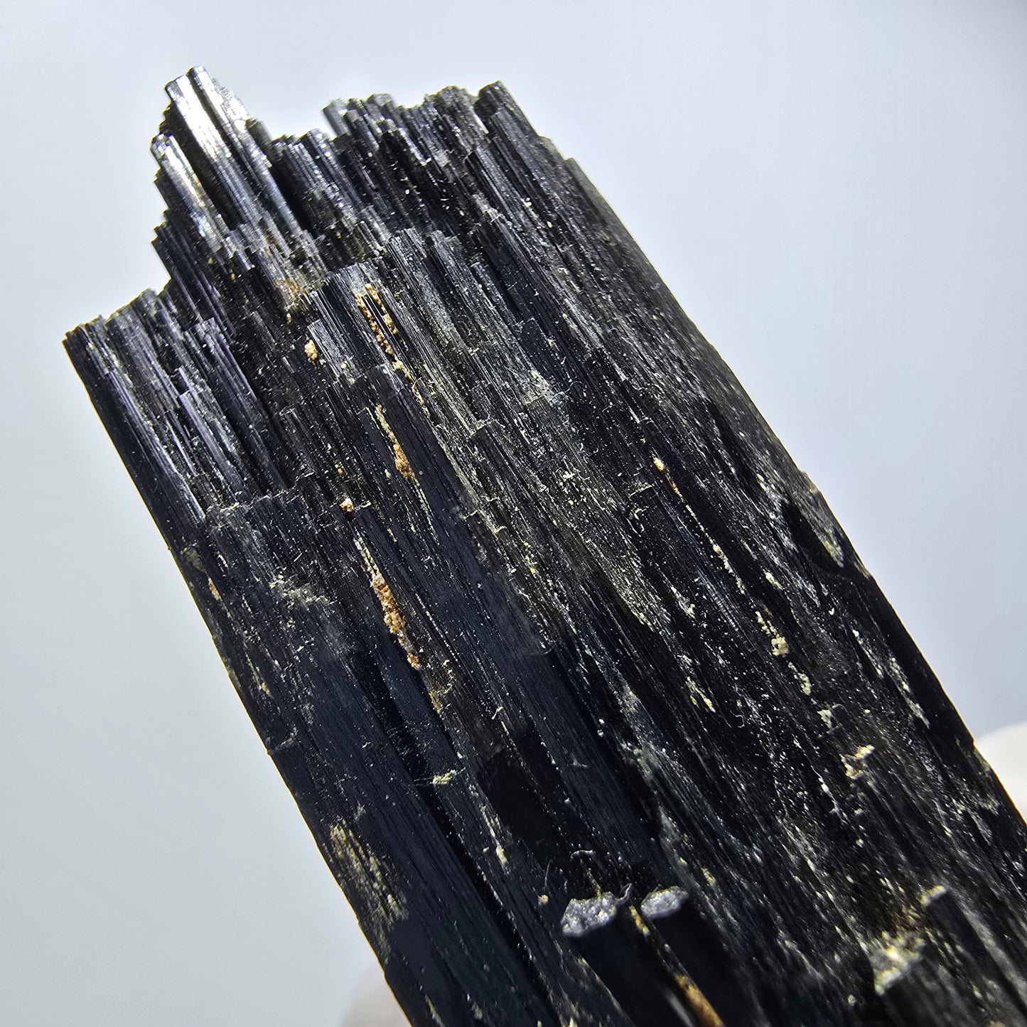 Tourmaline Schorl rare avec Opale Hyalite Erongo, Namibie 52*20*20mm #12443