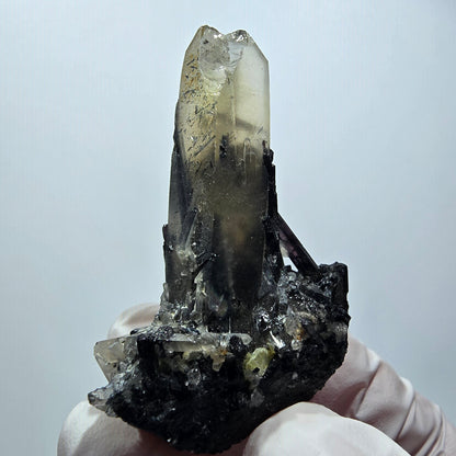 Seltene Schörl Turmalin, Rauchquarz Stufe Erongo, Namibia 52*31*16mm #12447