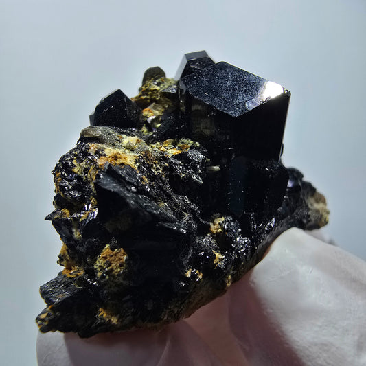 Seltene Schörl Turmalin, Rauchquarz Stufe Erongo, Namibia 41*31*27mm #12448