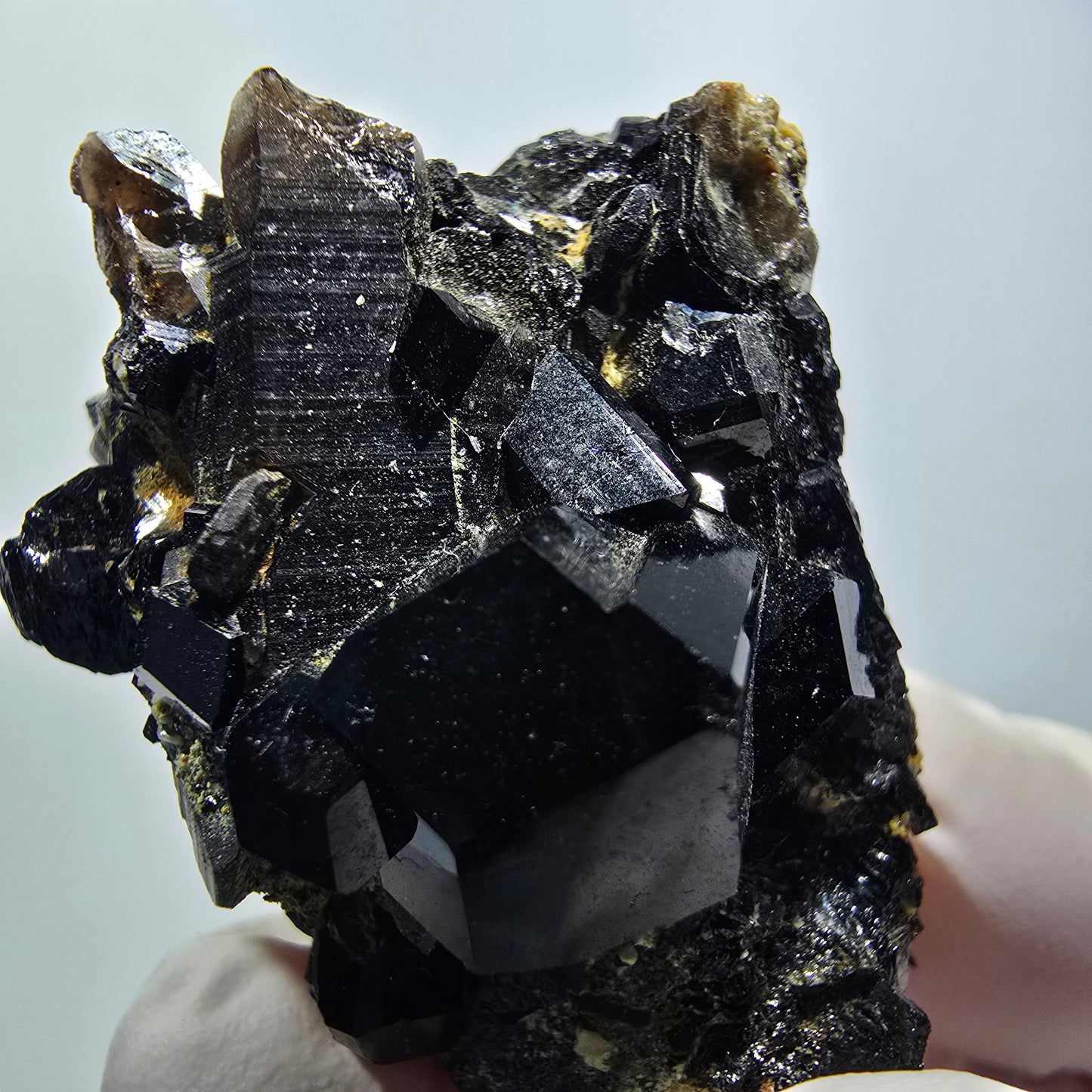 Seltene Schörl Turmalin, Rauchquarz Stufe Erongo, Namibia 41*31*27mm #12448