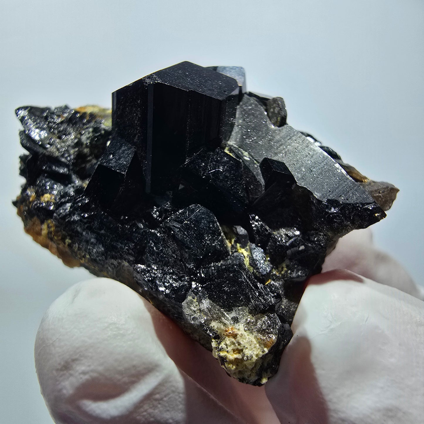 Seltene Schörl Turmalin, Rauchquarz Stufe Erongo, Namibia 41*31*27mm #12448