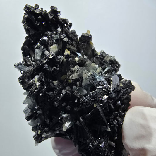 Seltene Schörl Turmalin, Rauchquarz, Muskovit Stufe Erongo, Namibia 61*37*24mm #12450