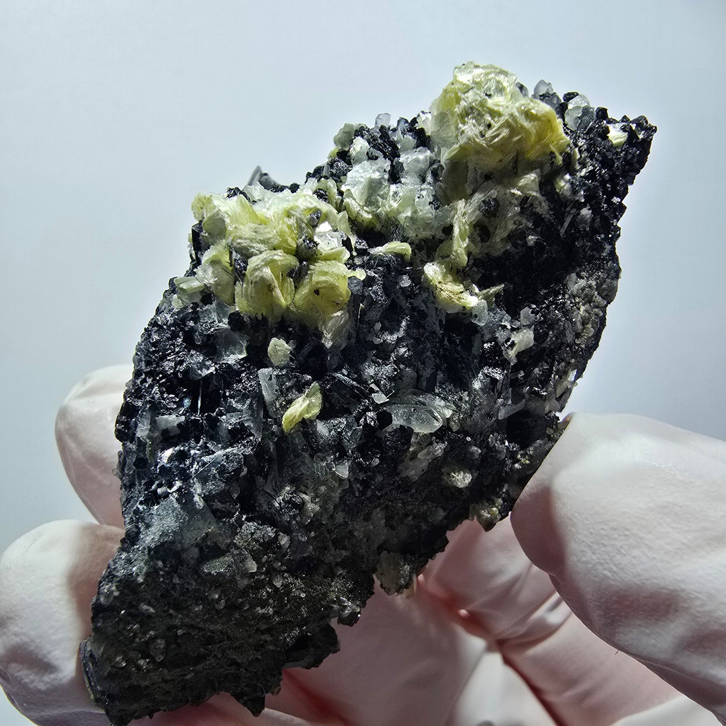 Seltene Schörl Turmalin, Rauchquarz, Muskovit Stufe Erongo, Namibia 61*37*24mm #12450